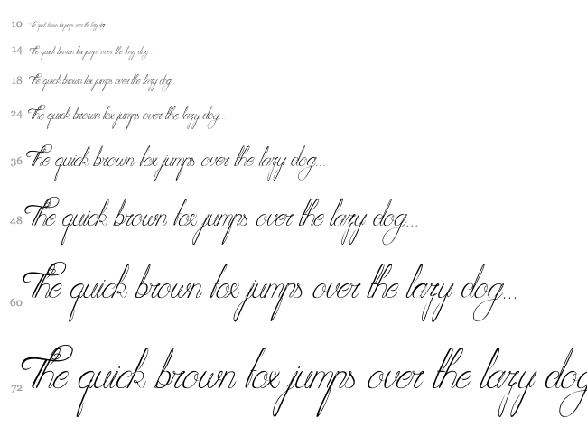 Seduction of Cristabelle font waterfall